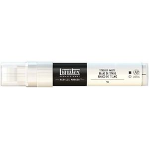 Liquitex 4610432 Professional Paint Acryl - Marker acrylverf, lichtecht - Brede punt - 8-15mm, Titanium White