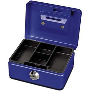 Maul Geldcassette, muntinworp, inclusief inzetstuk voor munten, afsluiTBaar, 125 x 95 x 60 mm, blauw