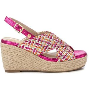 Xti - Damessandalen - Metallic - Veganistisch - Sleehak met Plateau