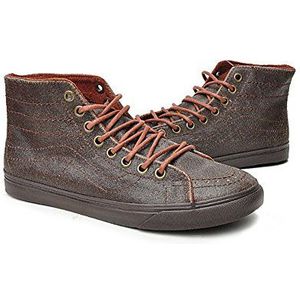 Vans U SK8-HI D-LO VL9A54A Uniseks sneakers voor volwassenen, Bruin Cracked Leather Brown, 40.5 EU
