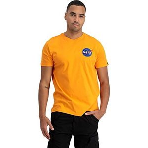 Alpha Industries Space Shuttle T Shirt voor Mannen Alpha Orange