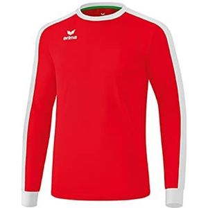 Erima uniseks-volwassene Retro Star shirt lange mouwen (3142101), rood/wit, M