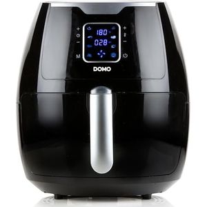 Domo DELI-FRYER XXL Eén/Onder-een Zelfsluitende Air Fryer - Friteuse - Zilver - Zwart