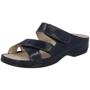 Berkemann Felia Pantoffels voor dames, Donkerblauw Shiny, 35.5 EU