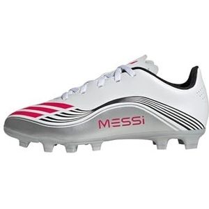adidas - F50 MESSI CLUB - Voetbalschoenen - ftwr white/lucid red/silver met.