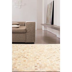 ABC 9010768 tapijt, leer, beige, 120 x 60 x 0,8 cm