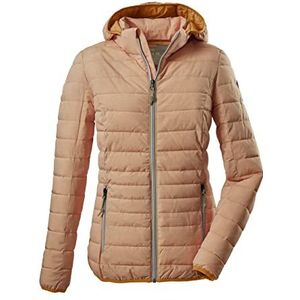 G.I.G.A. DX Women's Casual functioneel jack in donslook met afritsbare capuchon - Uyaka Stripe, light apricot, 34, 34313-000