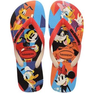 Havaianas Disney Stijlvolle comfortabele flip-flops, licht en robuust, Disney- en Pixar-design, brede riemen, uniseks, beige (Straw Red Ruby), 37/38 EU