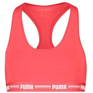 PUMA Sportbeha voor dames, koraalrood, XL