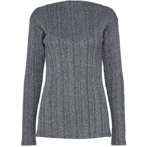 PIECES PCDALILAH LS Mock Neck TOP BC, blauw (ombre blue), M