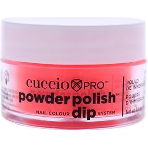 Cuccio Neon Red Nail Color Dip System Duiken Poeder