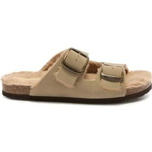 Scholl Jackie 2 Straps, damespantoffels, 35 EU, Beige, 35 EU