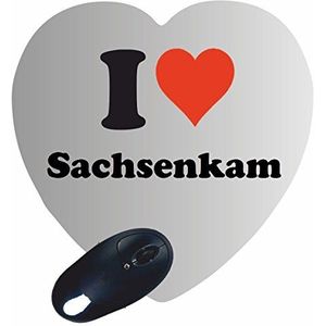 Exclusief cadeau-idee: Heart Mouse Pad"I Love Sachsenkam", een geweldig cadeau dat uit het hart komt - antislip muismat - kerstcadeau