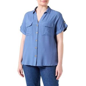 VMBUMPY S/S Shirt WVN GA NOOS, Coronet Blue, XS