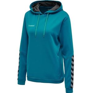 hummel - Hmlauthentic Poly Hoodie - Dames - Grijs - Polyester