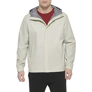 Tommy Hilfiger Waterdichte, ademende regenjas met capuchon voor heren, ice, 3XL