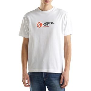 United Colors of Benetton T-shirt, Wit, XXL