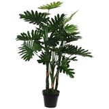 Philodendron in plastic pot groen - h100xd70cm