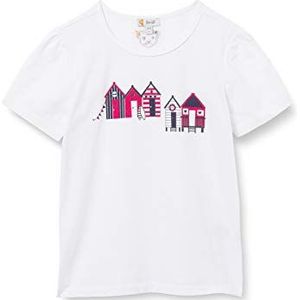 Steiff T-shirt voor meisjes, wit (bright white), 110 cm
