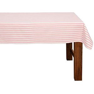 FILU Tafelkleed 100 x 140 cm koraal/wit gestreept (kleur en grootte naar keuze)