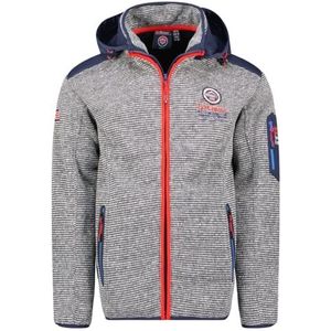 Geographical Norway Uland Heren Dikke Fleece Warme Ritssluiting - Sweatjack Winter Warm Heren Zacht - Sweatshirt met Lange Mouwen - Ideaal Herfst Winter (Lichtgrijs S), Lichtgrijs, S