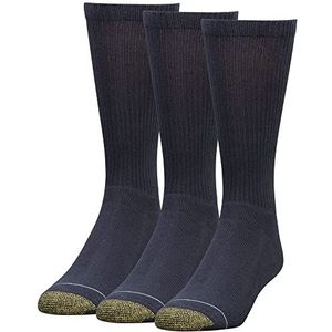 Gold Toe 3 paar casual herensokken, marineblauw, L, Marineblauw, Large