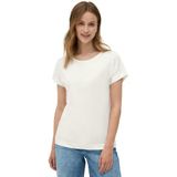 Cecil - T-shirt - Vanilla white - Etskant-look
