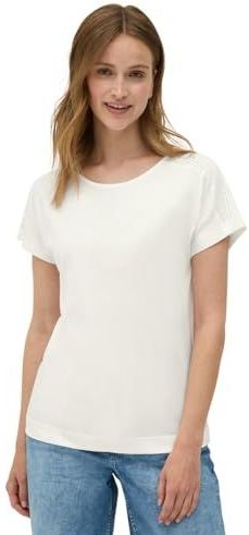 Cecil - T-shirt - Vanilla white - Etskant-look