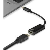 ACT USBC naar HDMI-adapter, 4K @ 30Hz USB C-converter, sluit extra monitor aan op laptop, USB-C HDMI-kabellengte 0,15m - AC7305
