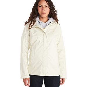 Marmot Dames Wm's PreCip Eco Jacket, Waterdicht regenjack, winddichte regenjas, ademend; opvouwbaar hardshell windjack, ideaal voor fiets- en wandeltochten, Papyrus, S