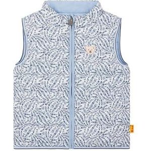 Steiff Baby - meisjes omkeerbaar vest, Chambray Blue, 92