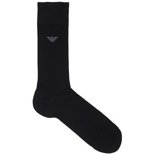 EMPORIO ARMANI MICROMODALE KORTE SOKKEN VOOR MANNEN ZWART TU, Zwart, One size