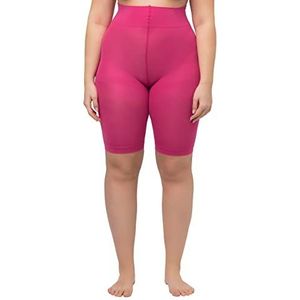 Ulla Popken Dameskous, 80 denier, dijbeenbescherming, knielange wieler, 80den, fuchsia roze, 50/52, Fuchsia pink., 50-52