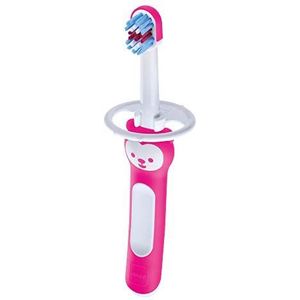 Mam Baby'S Brush tandenborstel met veiligheidsring, 6 maanden, roze
