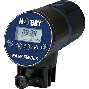 Hobby 10810 Easy Feeder, programmeerbare voederautomaat voor aquaria, blauw-zwart