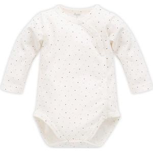 Pinokio Bodysuit Buttoned Long Sleeve Magic Vibes, 100% katoen, uniseks 50-68 (74), Ecru Polka Dot Magic, 74 cm