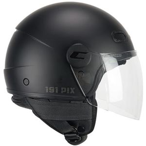 Cgm - 191A Pix Mono - Open Helm - Zwart - Thermogevormde Binnenvoering