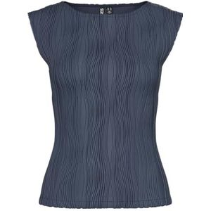 PIECES Dames Pctinnika Sl Top JRS Bc, blauw (ombre blue), L