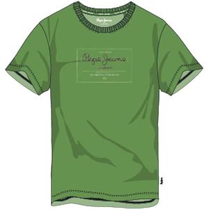 Pepe Jeans Heren Simon Tee, T-shirt, groen, L, Groen (vallei groen), L