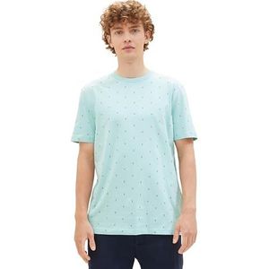 TOM TAILOR Denim T-shirt voor heren, 34996 - Blauwe verticale D-print, L