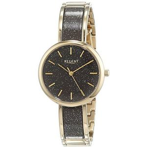 Regent dames analoog kwarts horloge met roestvrijstalen armband 12211026