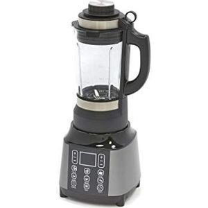 Maxima Cooking Blender/Thermomixer 1,2 Liter, Zwart/Zilver