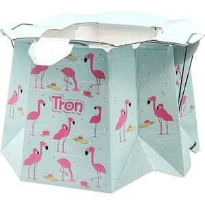 TRON Wegwerp kinderpotje Wegwerp baby potje Toilettrainer Maximale belasting tot 30 kg Patroon: flamingo's