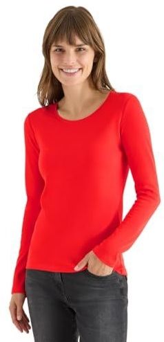 Cecil - Stijl Pia - Shirt met Lange Mouwen - Pumkin Orange