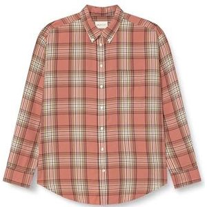 REL geruit flanellen BD Shirt, roze, 34