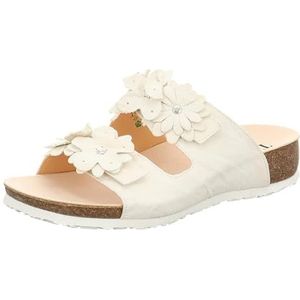 Think Julia voor dames, chroomvrij, gelooid, duurzame sandalen, ivoor 1000, 43 EU, Ivoor 1000, 43 EU