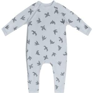 Dim Pyjama van biologisch katoen baby x1, blauw, 0 Maand