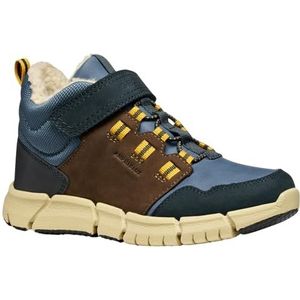 Geox J FLEXYPER Boy B ABX enkellaars, bruin/blauw, 31 EU, bruin blauw, 31 EU