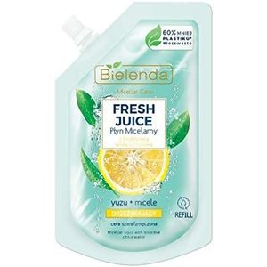 Bielenda Verse Sap Micellaire Vloeibare Micellaire met Bioactieve Citruswater bevat Verfrissend Yuzu-Sap en Reinigende Micelles 45ml