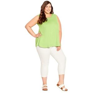 Avenue Vest voor dames, limoengroen, 44 grote maten